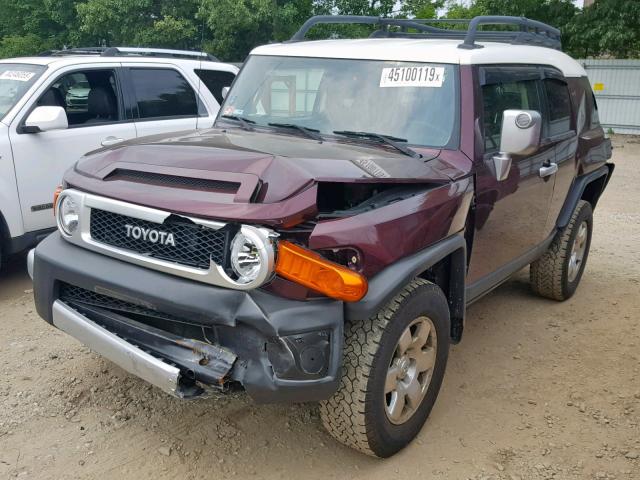 JTEBU11FX70081245 - 2007 TOYOTA FJ CRUISER MAROON photo 2