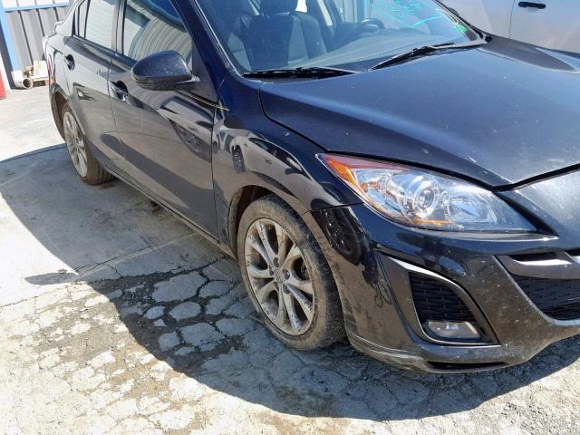 JM1BL1S58A1336702 - 2010 MAZDA 3 S BLACK photo 9