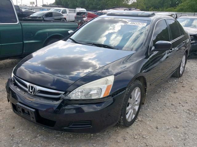 1HGCM66577A091829 - 2007 HONDA ACCORD EX BLACK photo 2