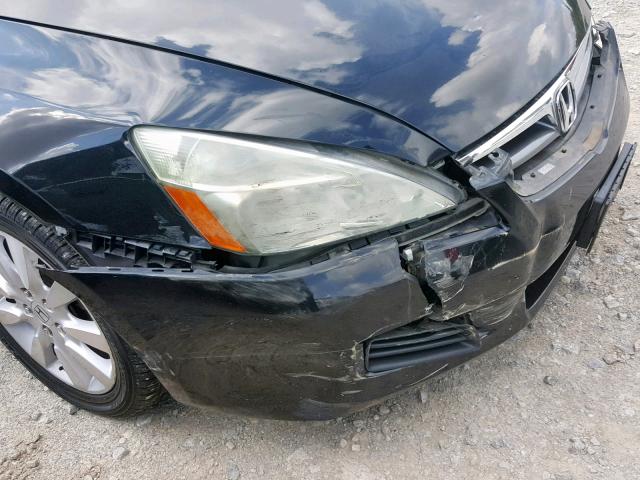 1HGCM66577A091829 - 2007 HONDA ACCORD EX BLACK photo 9