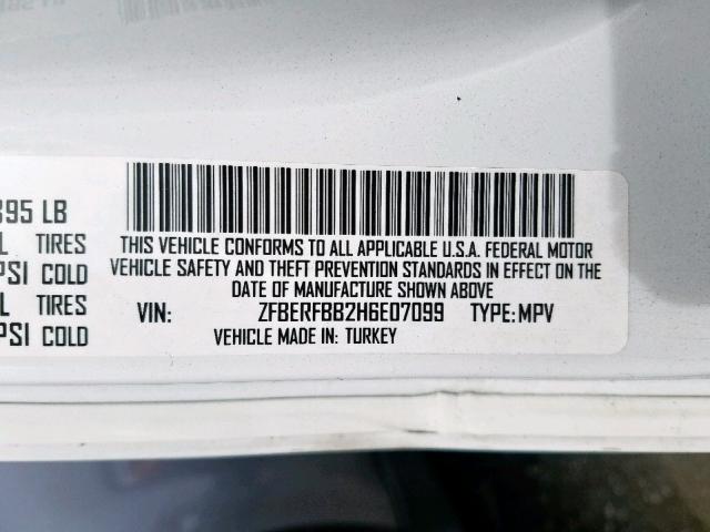 ZFBERFBB2H6E07099 - 2017 RAM PROMASTER 白色 照片 10