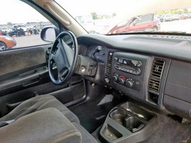 1D7HG38N63S368309 - 2003 DODGE DAKOTA QUA RED photo 9