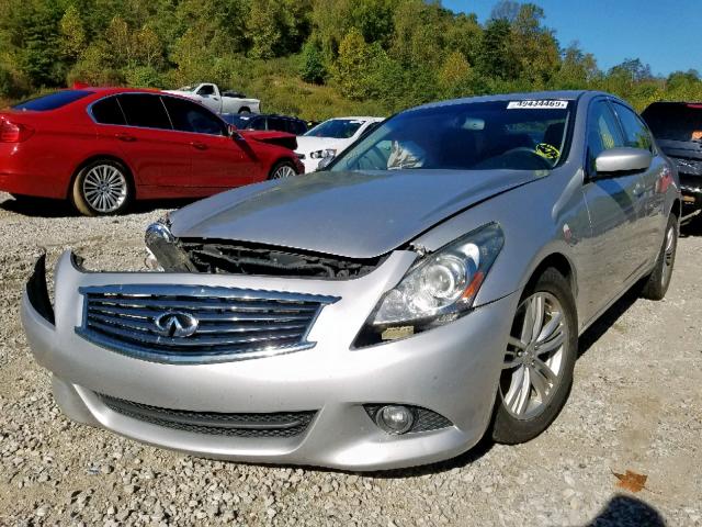 JN1CV6AR5BM411682 - 2011 INFINITI G37 SILVER photo 2