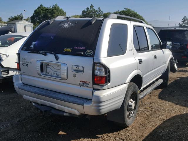 4S2DM58W6Y4329290 - 2000 ISUZU RODEO S SILVER photo 4