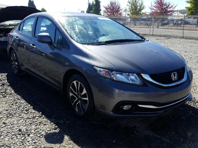 19XFB2F90DE277945 - 2013 HONDA CIVIC EXL GRAY photo 1