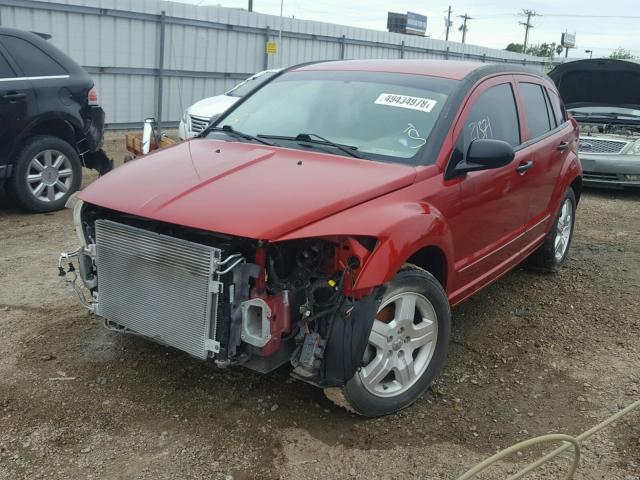 1B3JB48B97D503543 - 2007 DODGE CALIBER SX RED photo 2