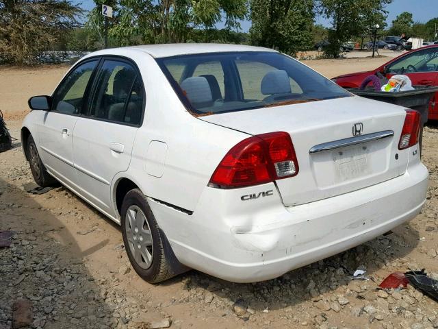 1HGES16543L023083 - 2003 HONDA CIVIC LX WHITE photo 3