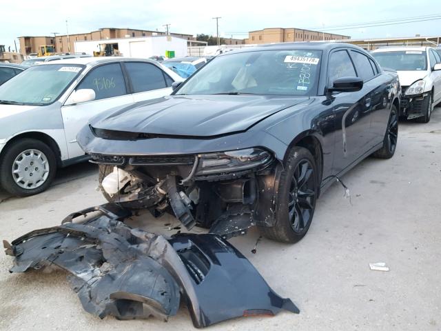 2C3CDXHG7JH224279 - 2018 DODGE CHARGER SX BLACK photo 2