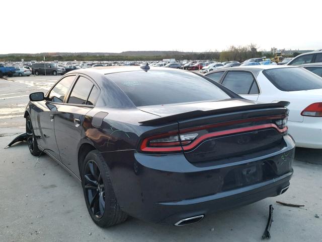 2C3CDXHG7JH224279 - 2018 DODGE CHARGER SX BLACK photo 3