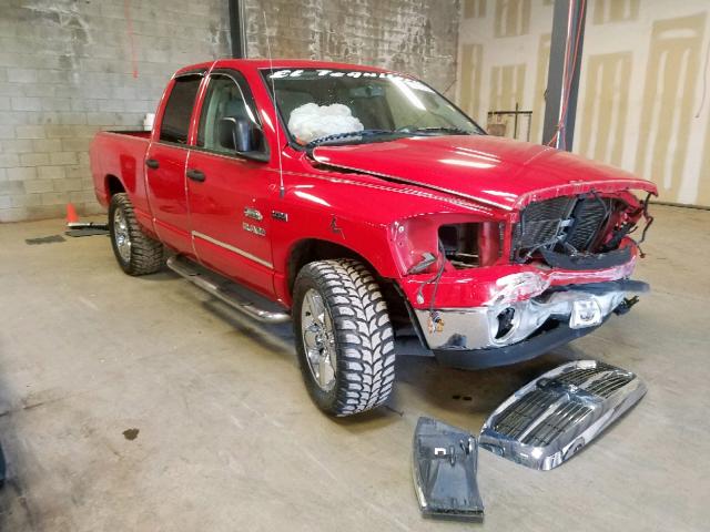 1D7HA18228J143894 - 2008 DODGE RAM 1500 S RED photo 1