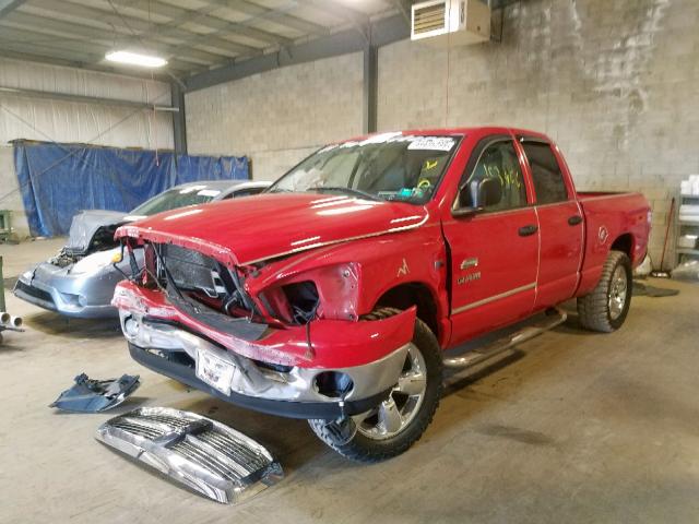 1D7HA18228J143894 - 2008 DODGE RAM 1500 S RED photo 2