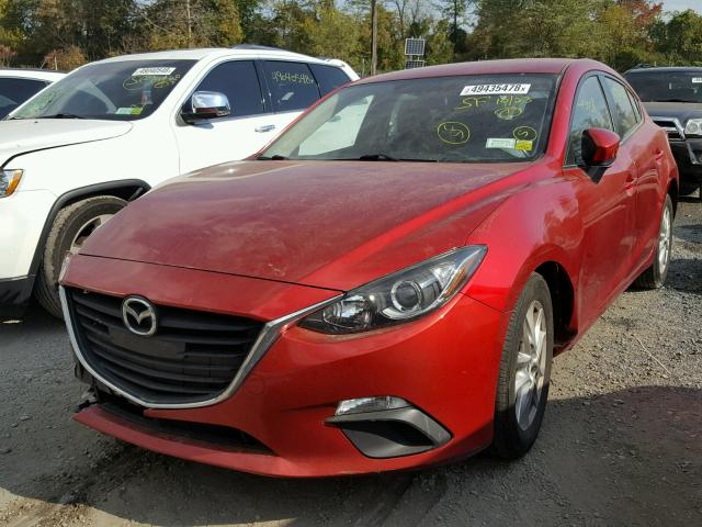 JM1BM1L79E1182696 - 2014 MAZDA 3 TOURING RED photo 2