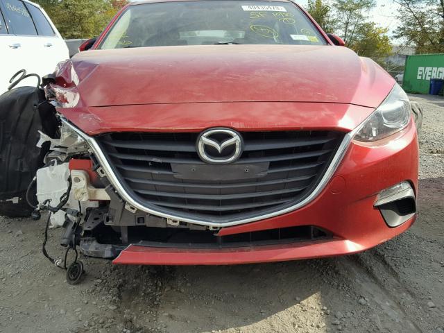 JM1BM1L79E1182696 - 2014 MAZDA 3 TOURING RED photo 7