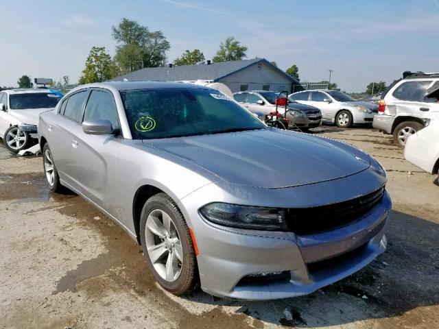 2C3CDXHGXGH132270 - 2016 DODGE CHARGER SX SILVER photo 1