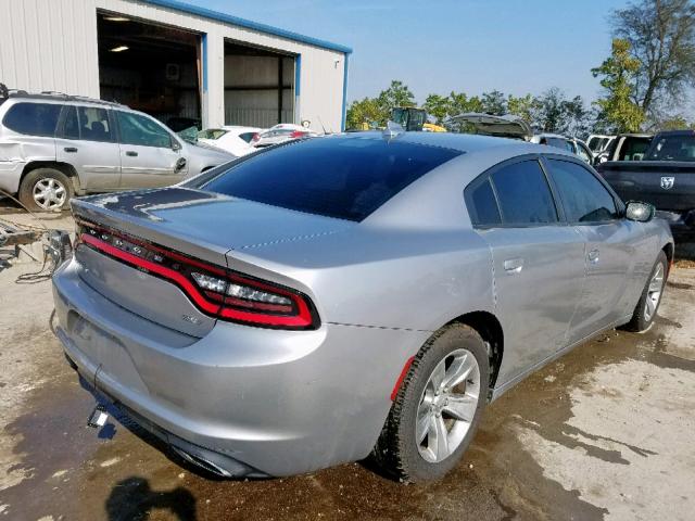 2C3CDXHGXGH132270 - 2016 DODGE CHARGER SX SILVER photo 4