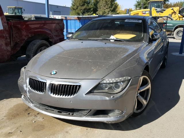 WBAEA53538CV90810 - 2008 BMW 650 I GRAY photo 2