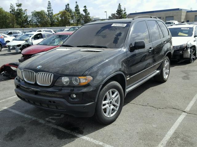 5UXFB53554LV05866 - 2004 BMW X5 4.4I BLACK photo 2