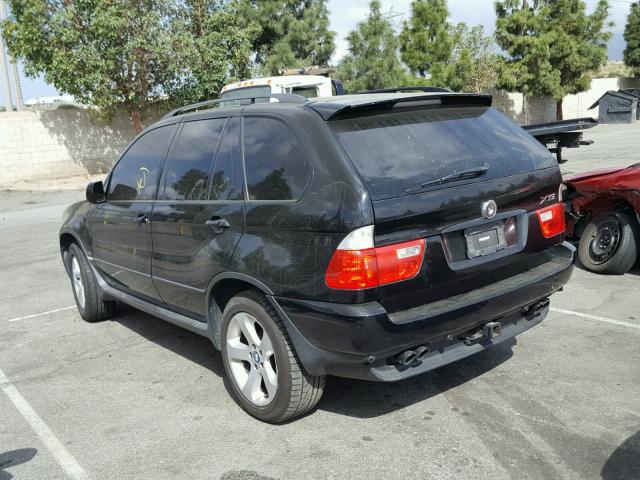 5UXFB53554LV05866 - 2004 BMW X5 4.4I BLACK photo 3