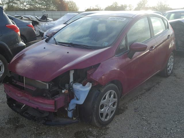 3FADP4EJ4BM171281 - 2011 FORD FIESTA SE MAROON photo 2