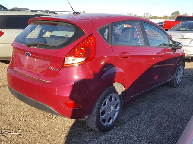 3FADP4EJ4BM171281 - 2011 FORD FIESTA SE MAROON photo 4