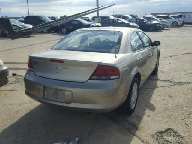 1C3EL46X54N149011 - 2004 CHRYSLER SEBRING LX BROWN photo 4