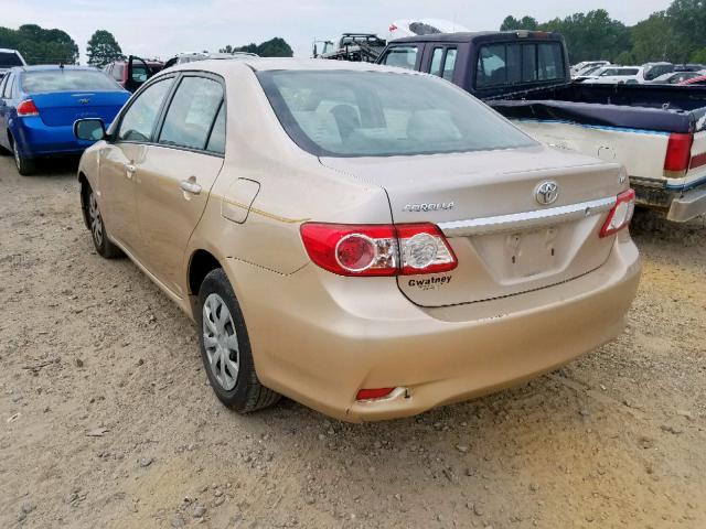 JTDBU4EE3B9127588 - 2011 TOYOTA COROLLA BA GOLD photo 3