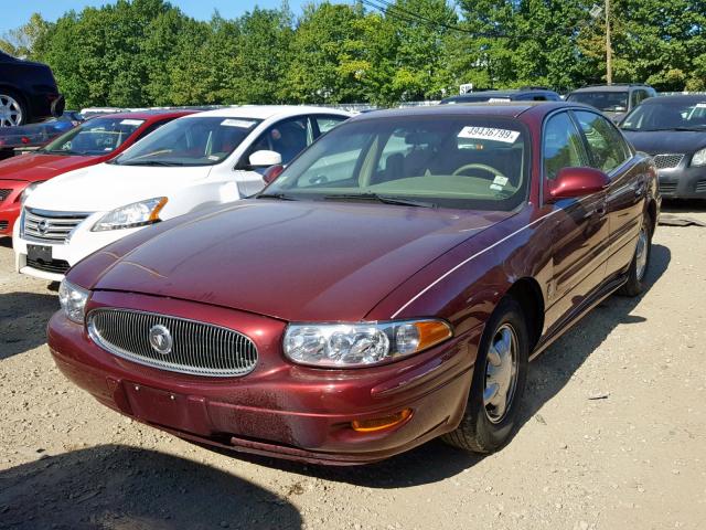 1G4HP54KXY4291632 - 2000 BUICK LESABRE CU BURGUNDY photo 2