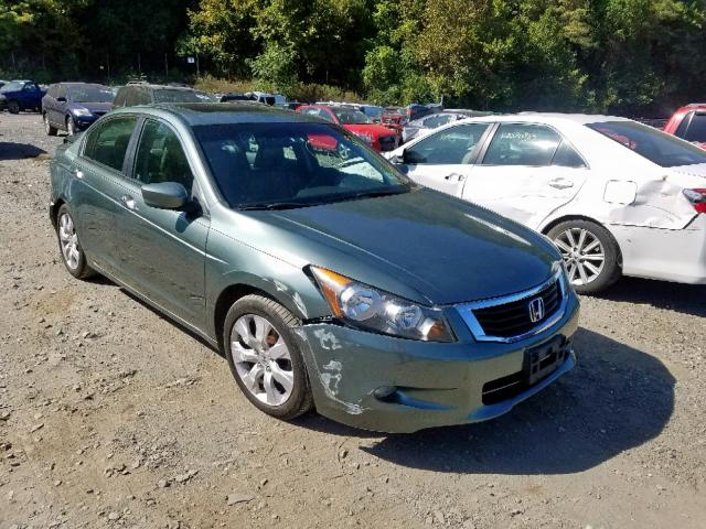 1HGCP36888A041281 - 2008 HONDA ACCORD EXL GREEN photo 1