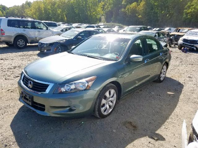 1HGCP36888A041281 - 2008 HONDA ACCORD EXL GREEN photo 2