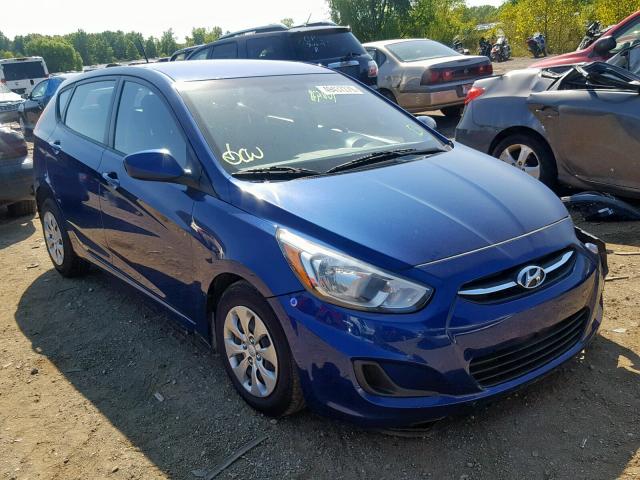 KMHCT5AE3FU219365 - 2015 HYUNDAI ACCENT GS BLUE photo 1