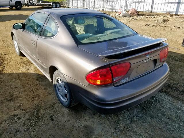 1G3NL12F02C306590 - 2002 OLDSMOBILE ALERO GL BROWN photo 3