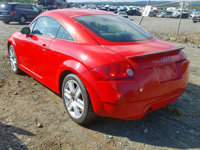 TRUWT28N121024257 - 2002 AUDI TT QUATTRO RED photo 3