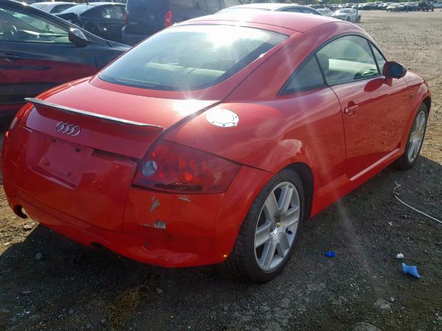 TRUWT28N121024257 - 2002 AUDI TT QUATTRO RED photo 4