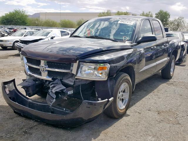 1D7HE48K68S506312 - 2008 DODGE DAKOTA QUA BLACK photo 2