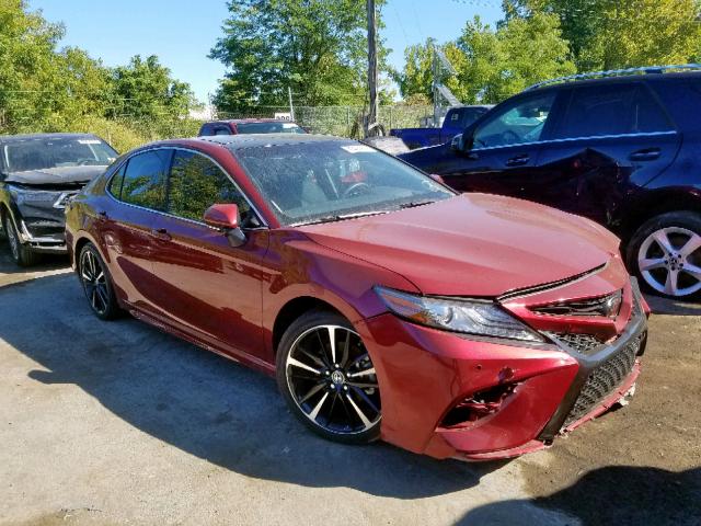 4T1BZ1HK6JU505346 - 2018 TOYOTA CAMRY XSE RED photo 1