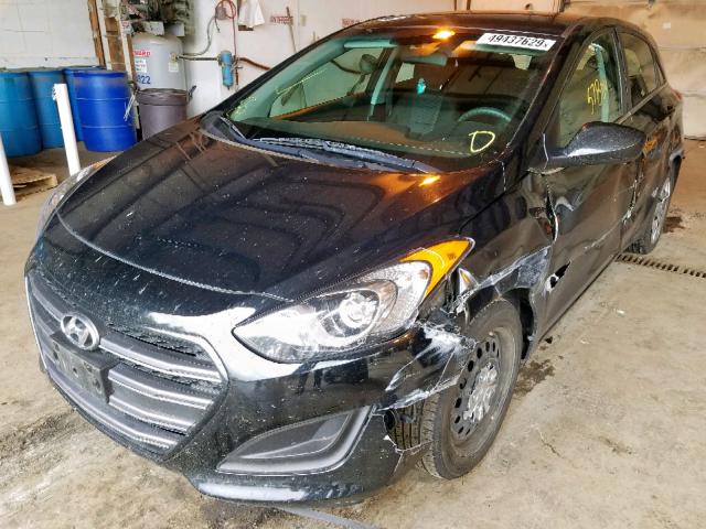 KMHD35LH9HU360987 - 2017 HYUNDAI ELANTRA GT BLACK photo 2