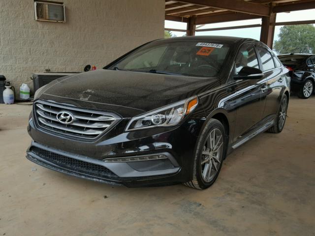 5NPE34AB9FH152083 - 2015 HYUNDAI SONATA SPO BLACK photo 2