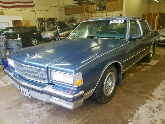 1G1BU51E2KR151336 - 1989 CHEVROLET CAPRICE CL BLUE photo 2