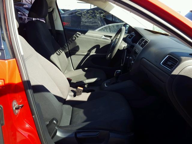 3VW2K7AJ4DM219790 - 2013 VOLKSWAGEN JETTA BASE Կարմիր լուսանկար 5