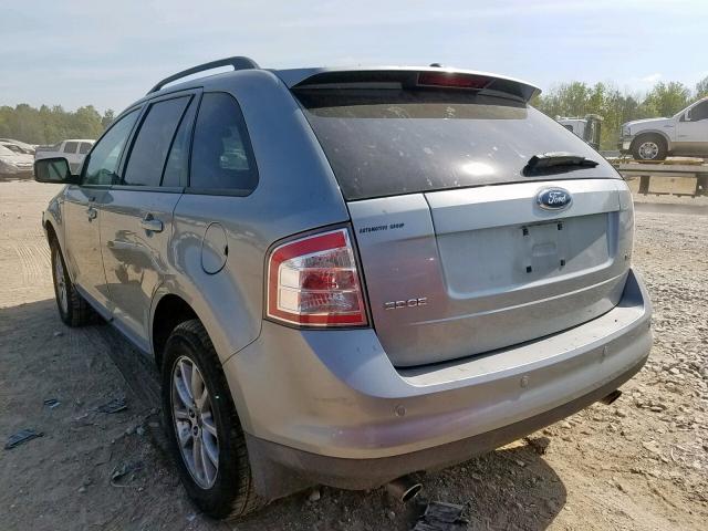 2FMDK38C37BB57408 - 2007 FORD EDGE SEL SILVER photo 3