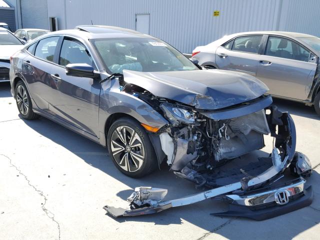 19XFC1F76HE213033 - 2017 HONDA CIVIC EXL GRAY photo 1