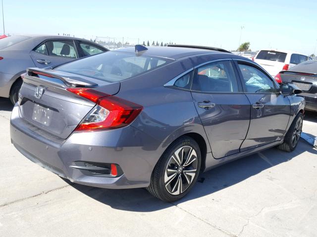 19XFC1F76HE213033 - 2017 HONDA CIVIC EXL GRAY photo 4