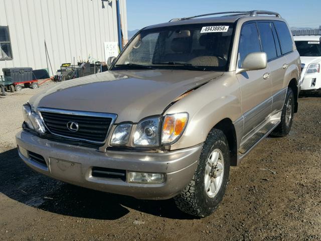 JT6HT00W7X0026398 - 1999 LEXUS LX 470 BEIGE photo 2