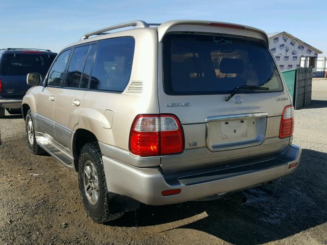 JT6HT00W7X0026398 - 1999 LEXUS LX 470 BEIGE photo 3