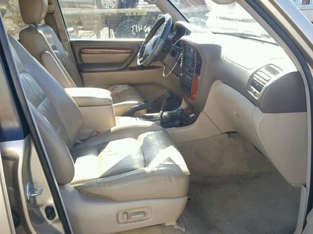 JT6HT00W7X0026398 - 1999 LEXUS LX 470 BEIGE photo 5