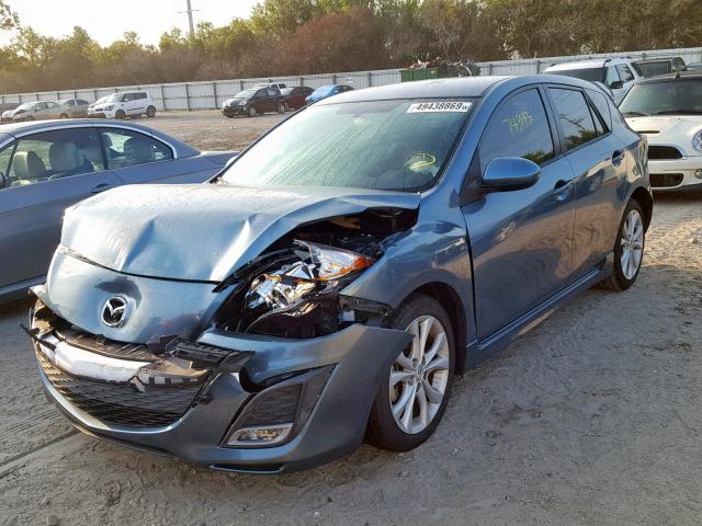 JM1BL1K57B1472451 - 2011 MAZDA 3 S BLUE photo 2