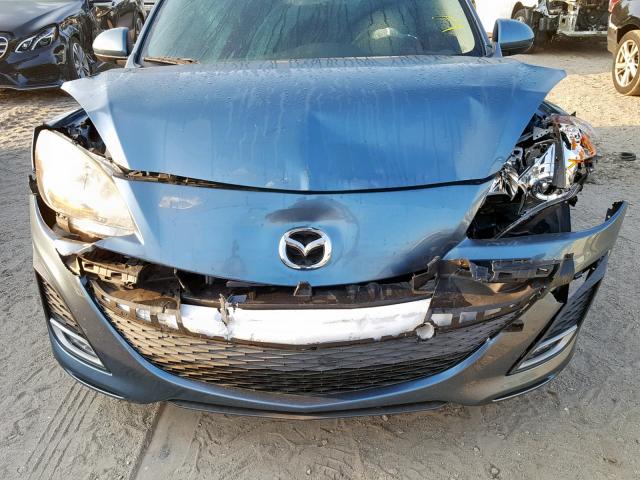 JM1BL1K57B1472451 - 2011 MAZDA 3 S BLUE photo 9