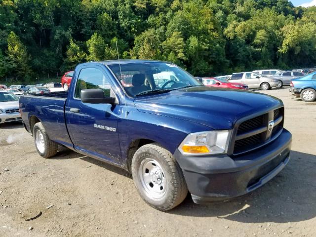 3C6JD6DK3CG163756 - 2012 DODGE RAM 1500 S BLUE photo 1