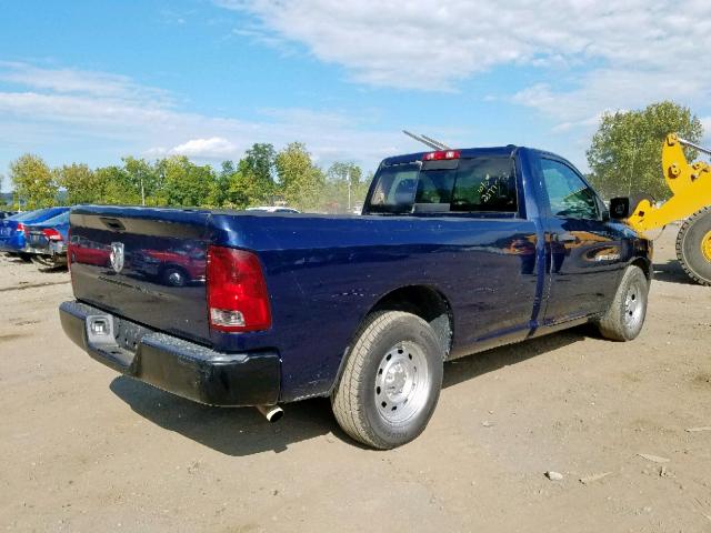 3C6JD6DK3CG163756 - 2012 DODGE RAM 1500 S BLUE photo 4