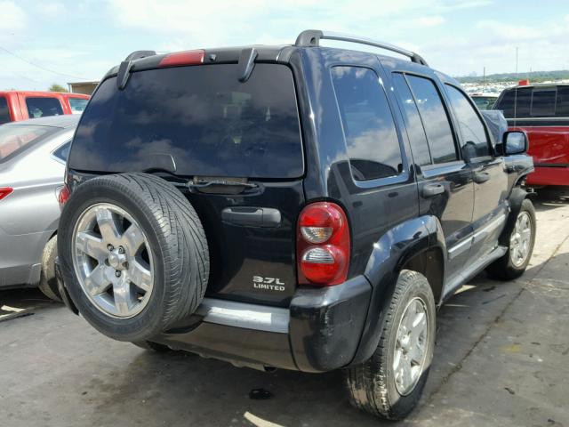 1J4GL58K05W579207 - 2005 JEEP LIBERTY LI BLACK photo 4